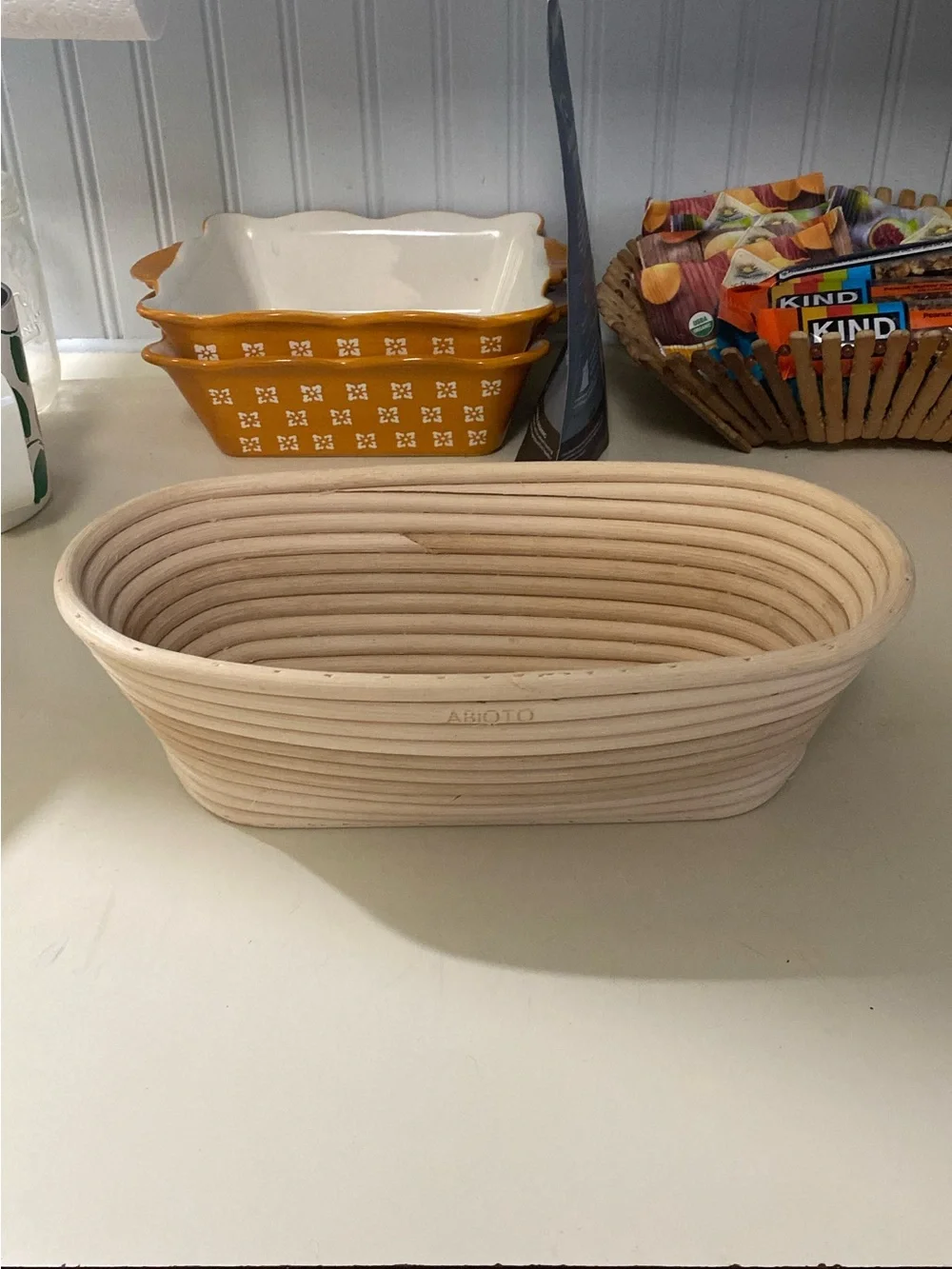 Banneton Oval Bread Proofing Basket in Natural with Linen Liner